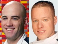 Two Hell's Kitchen Chefs Cooking Together
