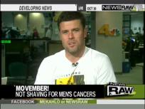 Growing a mustache to raise money for cancer