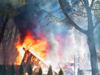 Fire Destroys Plantsville Barn