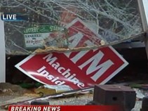 Brazen Robber Crashes Into Market, Steals ATM 