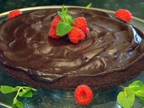 Bittersweet Chocolate Truffle Cake