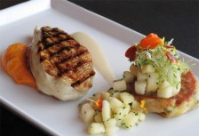 Quick Sauteed Chicken Breasts with Apple, Herb and Mustard Glaze