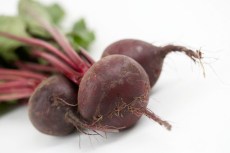 Salad of Roasted Beets with Crisp Apples and Goat Cheese Mousse