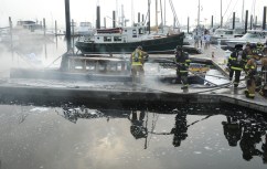 Brand New Boat Bursts into Flames