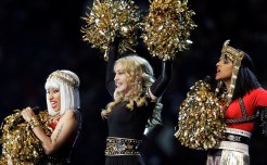 M.I.A. Raises a Finger During Halftime Show