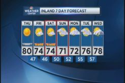 Web Weather Forecast for Thursday May 16, 2013