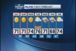 Web Weather Forecast for Saturday May 4, 2013