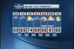 Web Weather Forecast for Wednesday May 8, 2013