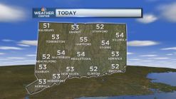 Morning forecast for Sunday, April 21, 2013.