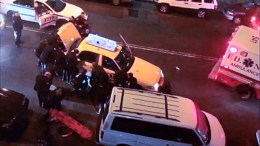 Police Lift Taxi Off Pedestrian in Bronx