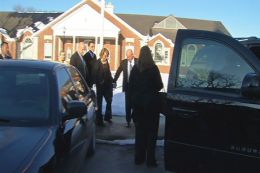 Gabby Giffords Visits Newtown