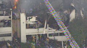 Firefighter Trapped in Six-Alarm Blaze