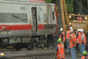 Crews Begin Metro-North Clean-Up