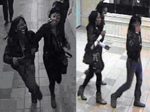Laughing Women Beat Up Train Conductor