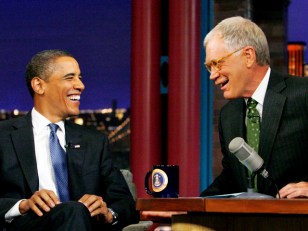 Obama Gives Letterman a Top 10 Moment