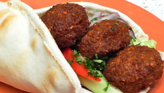 Bite Me: Sweet Potato Falafel Wrap