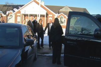 Gabby Giffords Visits Newtown