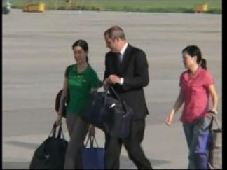 Freed Journalists Leave North Korea