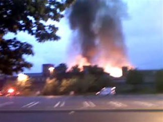 Home Video of Old Torrington Container Factory Fire