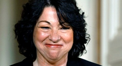 Federal Judge Sonia Sotomayor thanked her mother and vowed to be faithful to the law, if confirmed. 