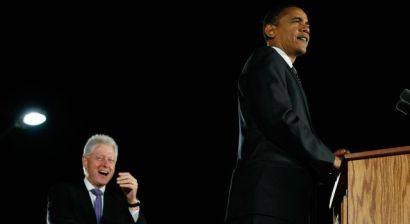 A new book says President Obama complained about former President Clinton's "bald-faced lies" during Obama's campaign against Hillary Clinton.
