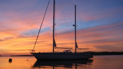 Shenanigans at Sunset on the Sassafras