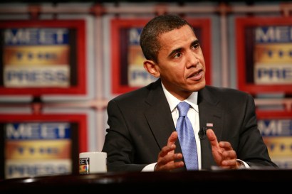 President Obama will be hard to miss on Sunday morning, when he appears on four news shows.