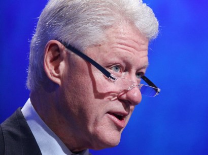 Bill Clinton will speak all things Haiti and Honduras in Miami today.