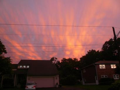 Mammatus Clouds in Town Plot Mammatus Clouds in Town Plot