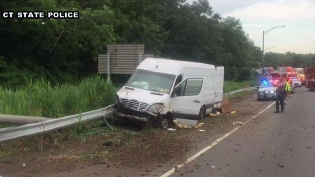 Suspect in custody after pursuit, crash closes lanes of I-91 in