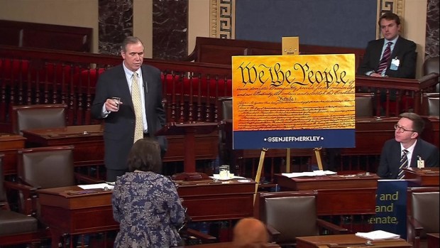 Senator Stages Overnight Protest Against Gorsuch