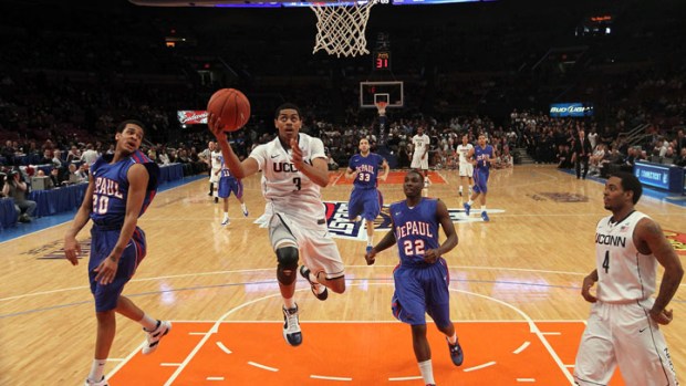 Lamb Leads Huskies Past Blue Demons
