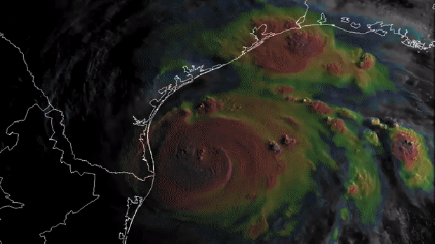 Ten of thousands evacuate as powerful storm intensifies — Hurricane Harvey Ten of thousands evacuate as powerful storm intensifies — Hurricane Harvey
