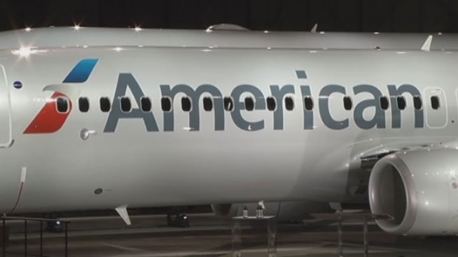 Fort Worth-based American Airlines rolled out a new look including a new logo and paint job on Thursday.