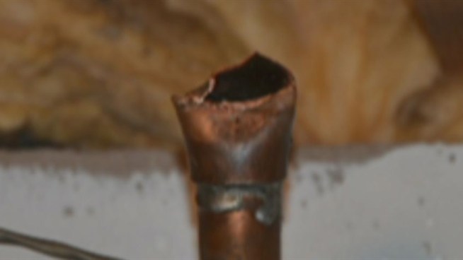 A number of houses in Manchester have had the copper pipe torn out of them by thieves. Leaving many with hundreds of dollars in damages.