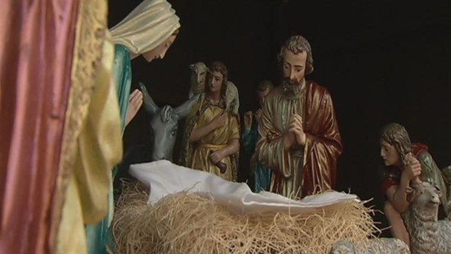 Parishioners found the statue of the Baby Jesus missing from their crèche early Tuesday morning.