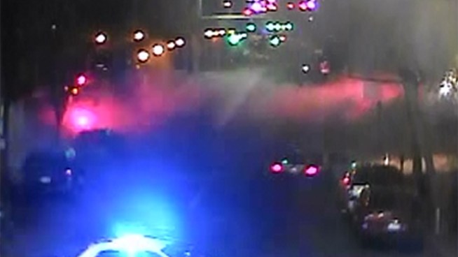 A utility worker responding to reports of a natural gas leak in one of New England's largest cities punctured a pipe and an unknown spark ignited a massive explosion that injured 18 people and damaged 42 buildings, the state fire marshal said on Sunday.