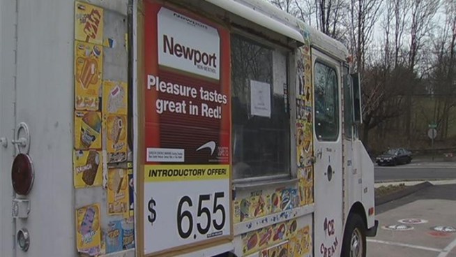 A store in New York is selling cigarettes out of an ice cream truck in Greenwich for lower rates.