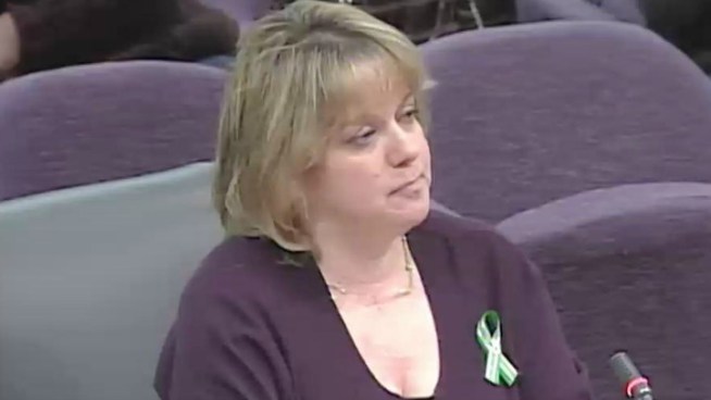 Jennifer Maxcell testified before a legislative hearing on mental health Tuesday and told lawmakers she fears her 12-year-old son could one day cause a tragedy like the one that happened in Newtown.