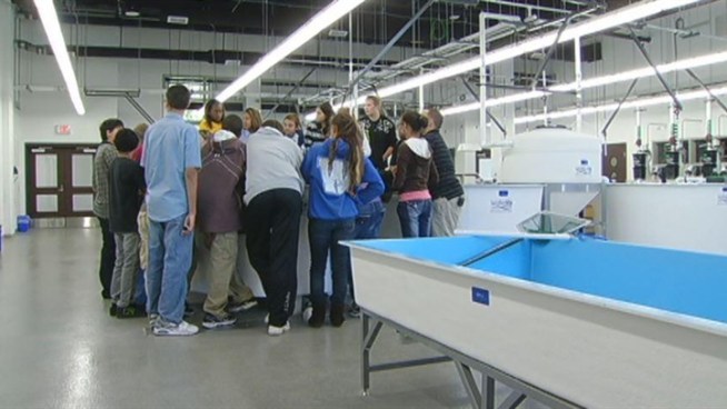 The new Marine Science Magnet High School has students reeling for more.