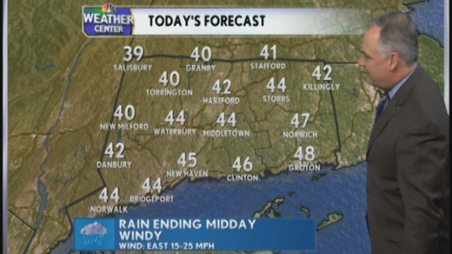 NBC Connecticut's Bob Maxon provides the daytime forecast on January 12th, 2012.
