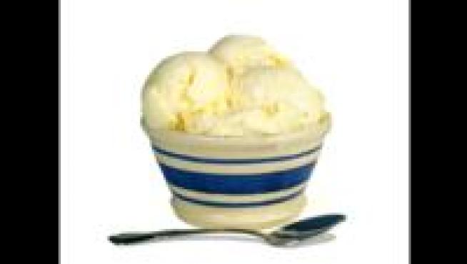 Lemon Buttermilk Ice Cream with Strawberries