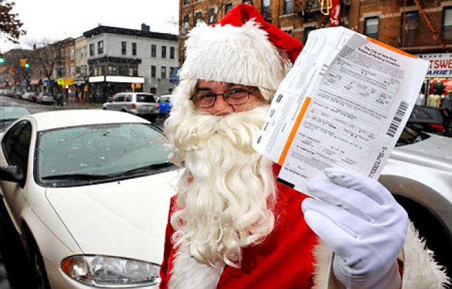 Ho No! Meter Maid Tickets Santa
