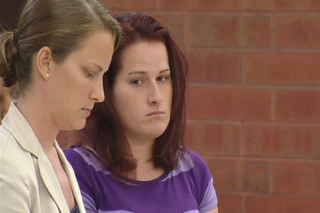 Chantelle Turner (right)  faced a judge Tuesday after a child left in her care fell out a three story window