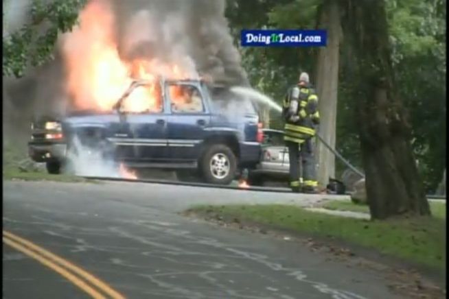 Fairfield police have released the 911 calls reporting the fire that severely burned a Fairfield University student Thursday night