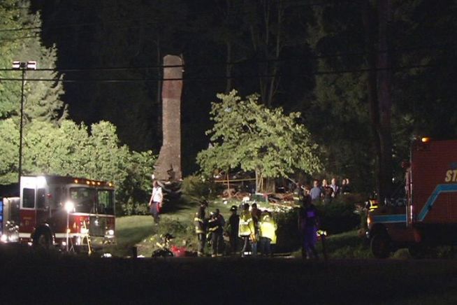 An explosion suspect of a propane tank, completely destroyed a home in New Milford on Sunny Valley road.  1 person was killed in the blast, 2 others were taken to the hospital with life threatening injuries.