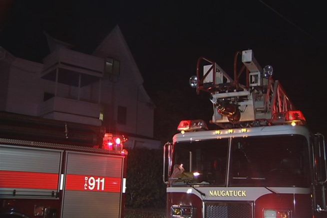 It was an intense night for some residents in Naugatuck after a fire trapped six of them on the third floor of their apartment building.