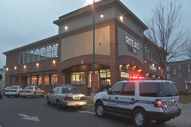 Customers jumped into action to fight off a robber at a Hartford drug store.One of those Good Samaritans was stabbed during the altercation.