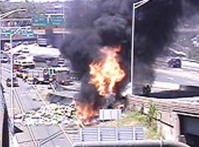 I-91 Reopened in Hartford After Fiery Afternoon Crash