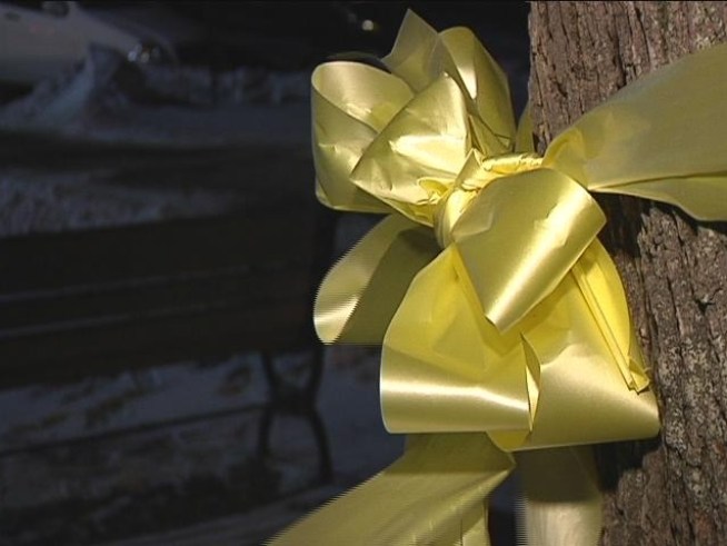 A meeting that may have ended the controversy over yellow ribbons on the town green gets postponed.